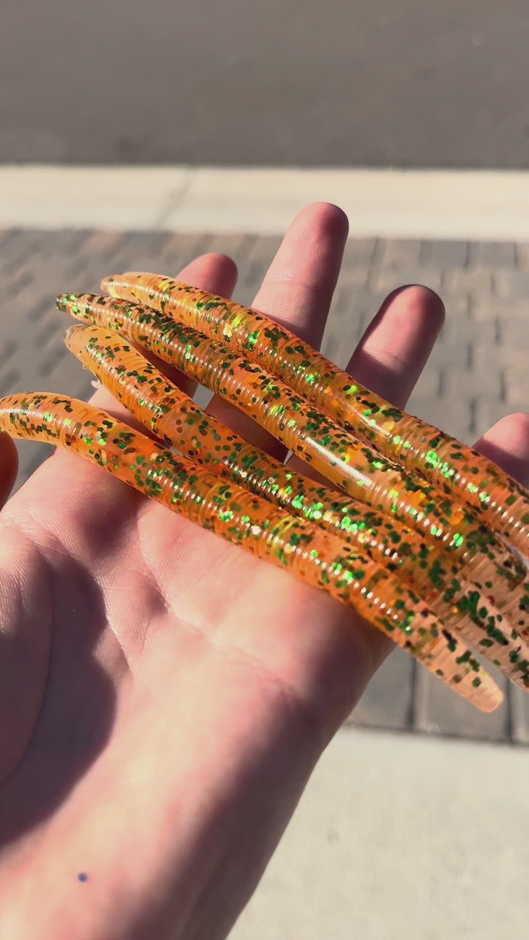 "Peacock Bass" Custom Senko (5 Count)